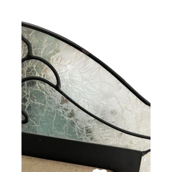 Lot of 2 Fleur-de-Lis Picture Frames Stained Glass French Country Style - Picture 9 of 16